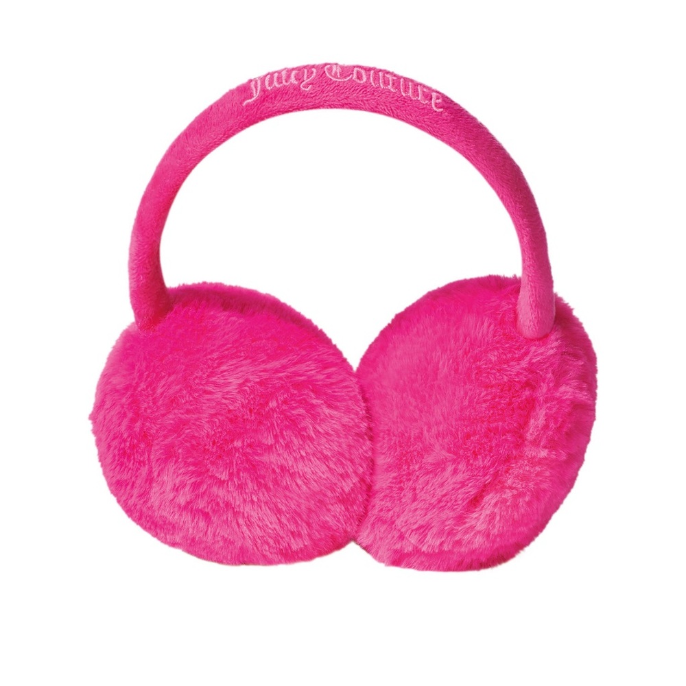 Juicy Couture Ltd Ed Pink Faux Fur Diamante Earmuffs Winter Warmers